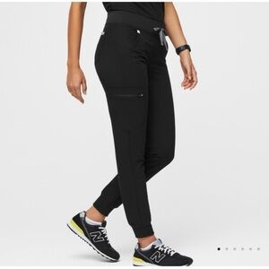 FIGS Zamora Scrub Pants Black Jogger Size XXS/P PO1605
